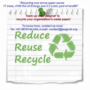 Paper Recycling Initiative Jaagruti
